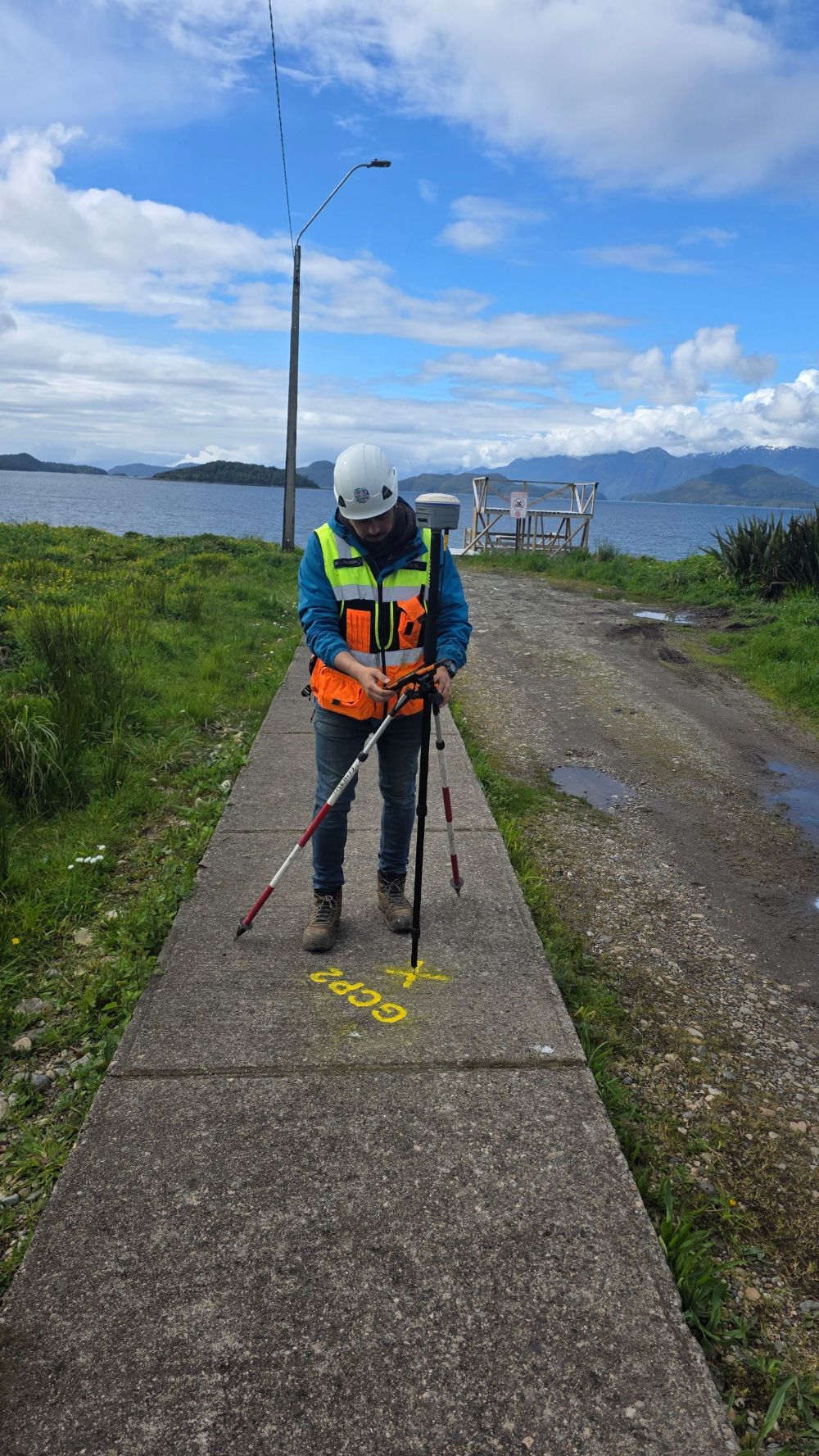 Medición de punto de control GCP con GNSS